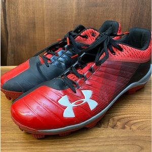 Game Worn Under Armour University of Maryland Terrapins Baseball Cleats Molded
